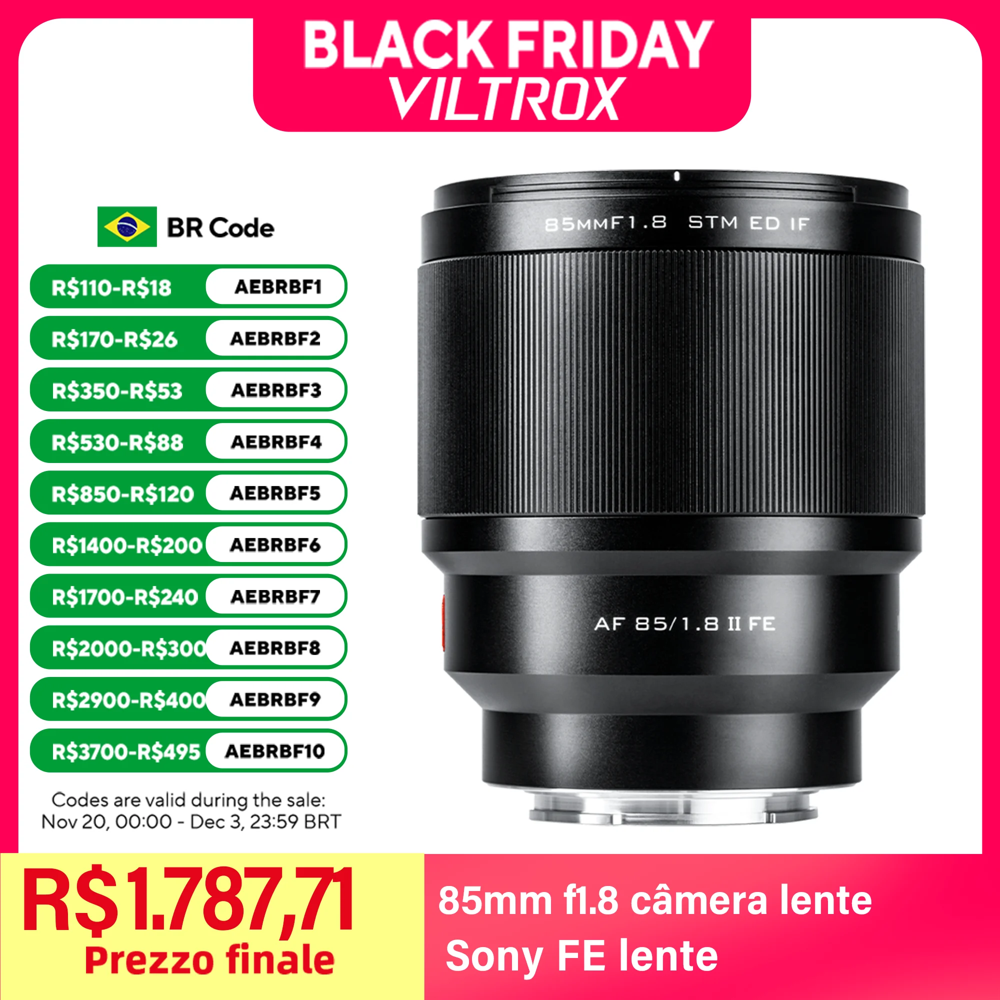 VILTROX 85 مللي متر F1.8 ل فوجي X نيكون Z سوني FE جبل عدسة الكاميرا إطار كامل التركيز التلقائي صورة عدسة فتحة كبيرة