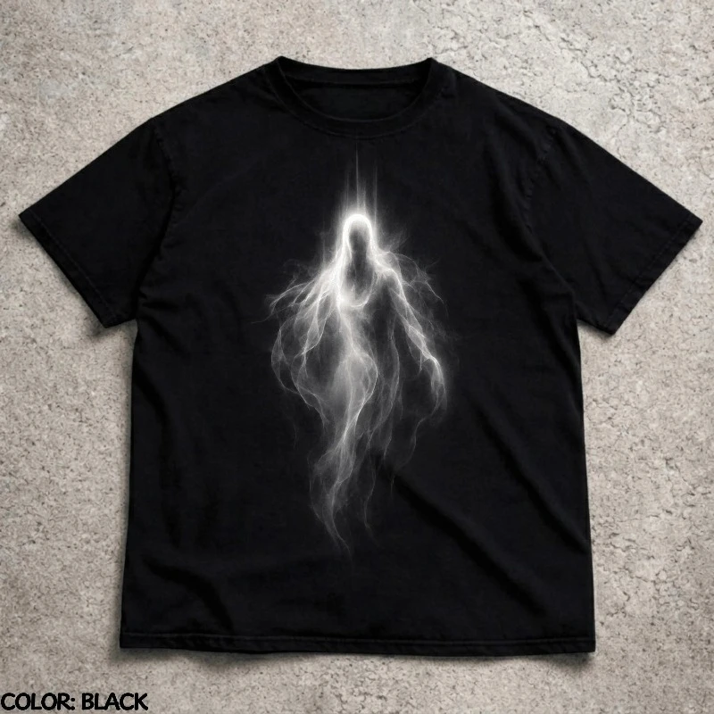 Ghost Apparition Tshirt, Gothic Horror Graphic Tee, Dark Fantasy Spirit Shirt, Haunted Phantom Aesthetic Gift