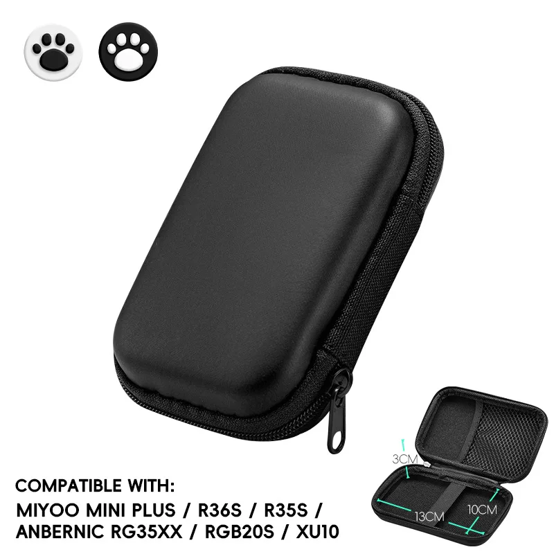 Data Frog Case for Anbernic RG35XX Plus Miyoo Mini Plus R36S R35S RGB20S XU10 Cases EVA Cover Protable Bag Gaming Accessories