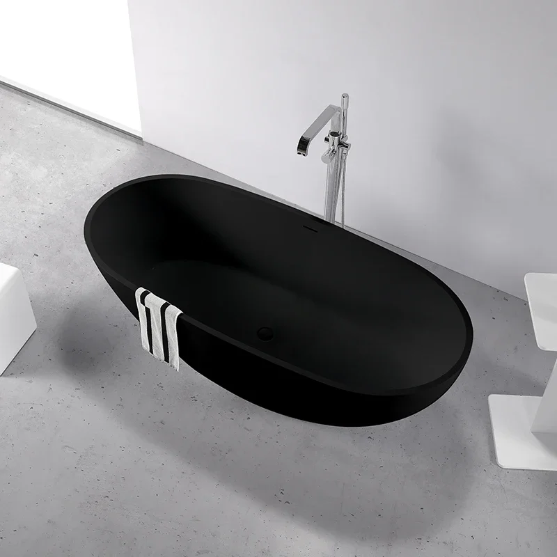 Bathroom Wares Freestanding Solid Surface Stone Bath Tub For Sale Artificial Stone Bathtub