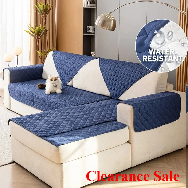 

Solid color large square pet anti-dirty and waterproof sofa cushion universal in all seasons non-slip seat cushion cover