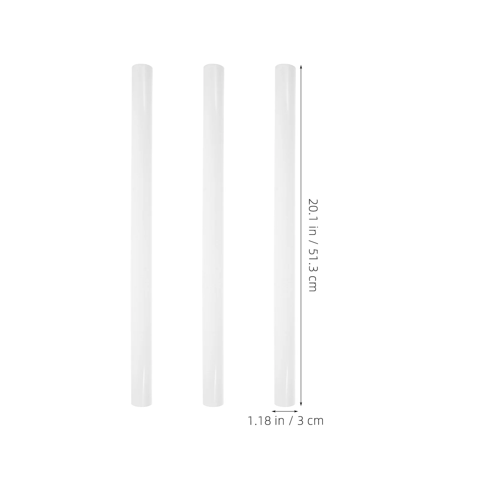 3 قطعة أنابيب بريد بولي كلوريد الفينيل ملصق أبيض شحن لمخطط الأعمال الفنية تخزين المستندات ملصق يطبع أنبوب الشحن #5