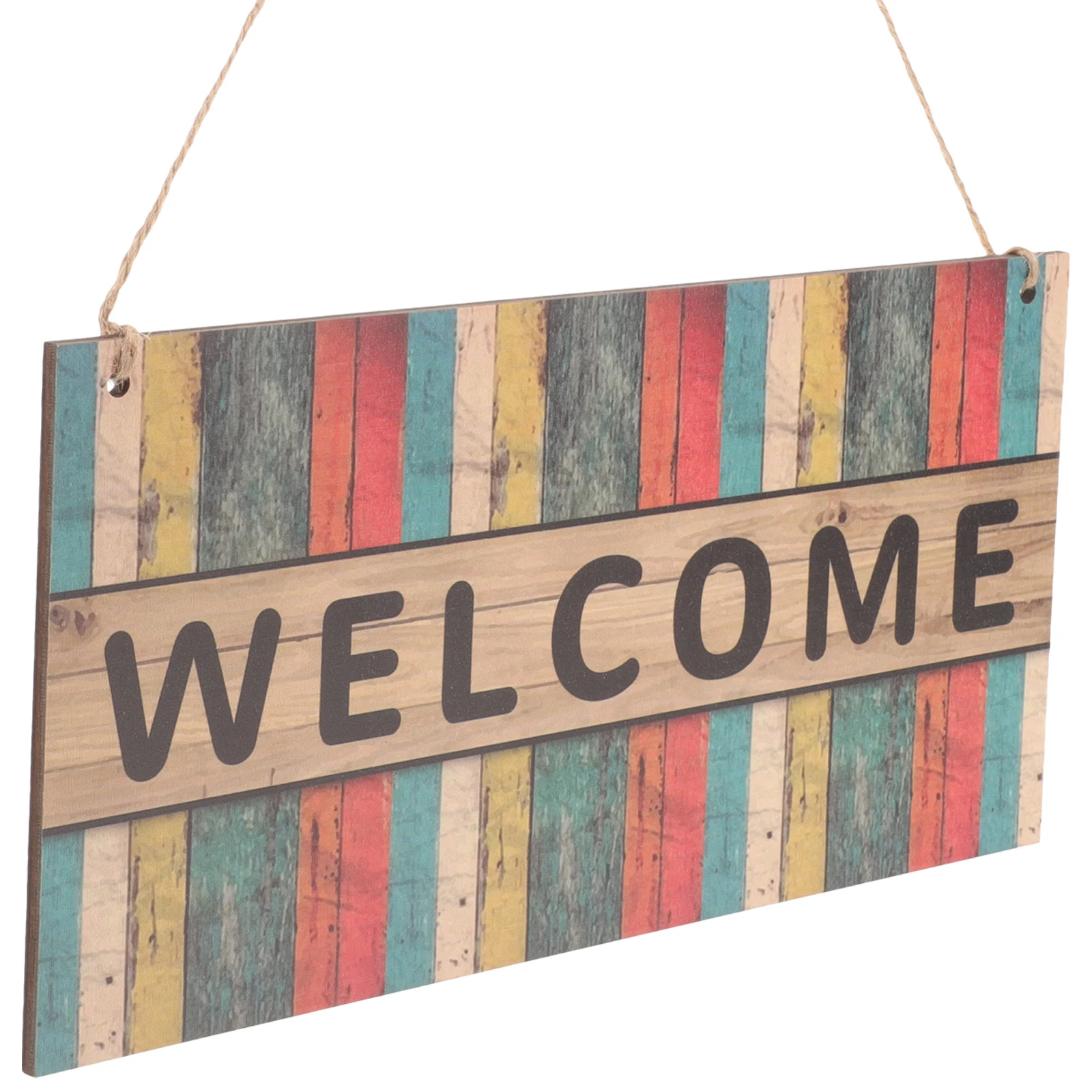 

Wooden Door Front Porch Decoration Hanging Plaque Farmhouse Signs Welcome Sign for Home Lightweight Compact Easy to Carry Store