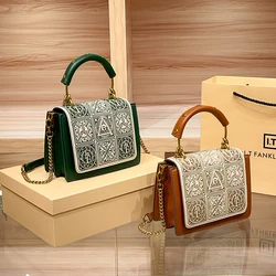 Light luxury brand women's handbag 2024 new high-end original fashion embroidery designer handbag crossbody shoulder bag