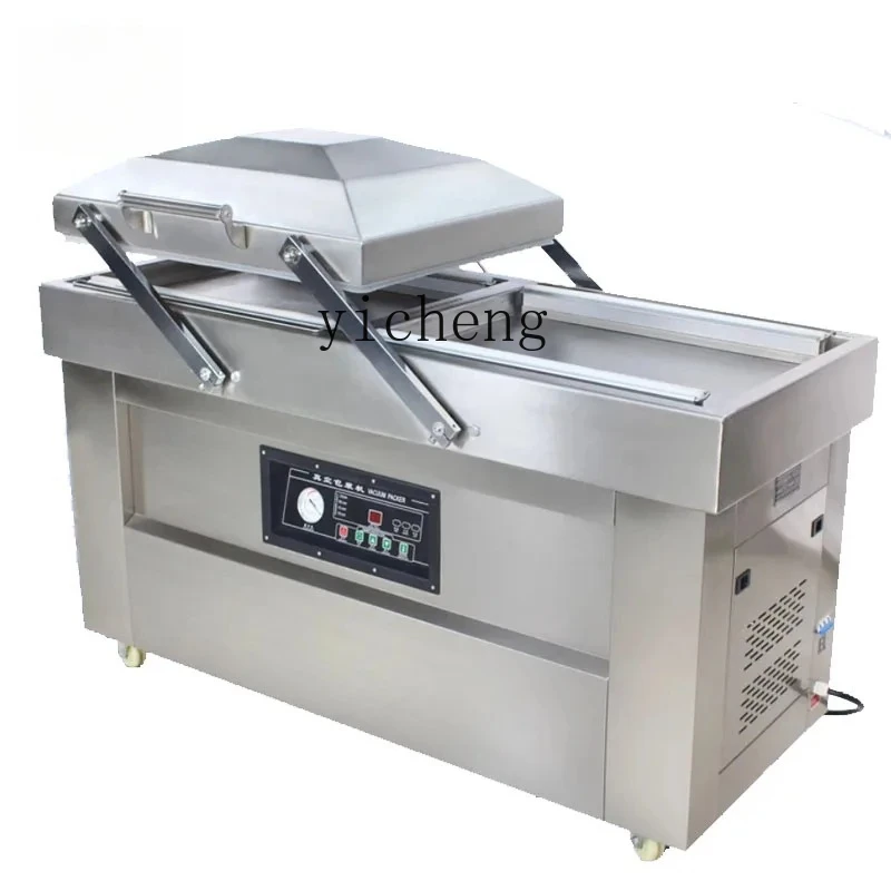 

400 Type Sealer Vacuum Food Automatic Double Chamber Flat Vaccum Packer Saver Bags Kichen Commercial
