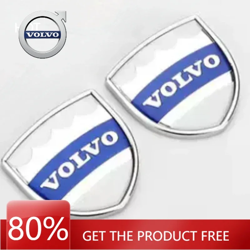 2026 Novedad: Pegatinas Metálicas Azules y Negras para Maletero y Línea de Cintura de Coches Volvo 1P, Emblemas Decorativos para Tuning de Volvo S, V, XC, 40, 60, 80, 90 Auto E