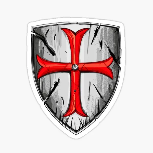 

Templar Cross Crusader Vult PVC Creative Stickers Table MotorcycleMoto Bumper Window Car Accessories Vinyl Self-adhesive Decals