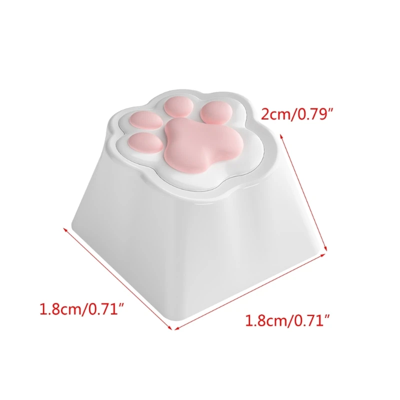 Cat Paw Keycaps for MX Structure Mechanical Keyboards DIY Decoration 24BB