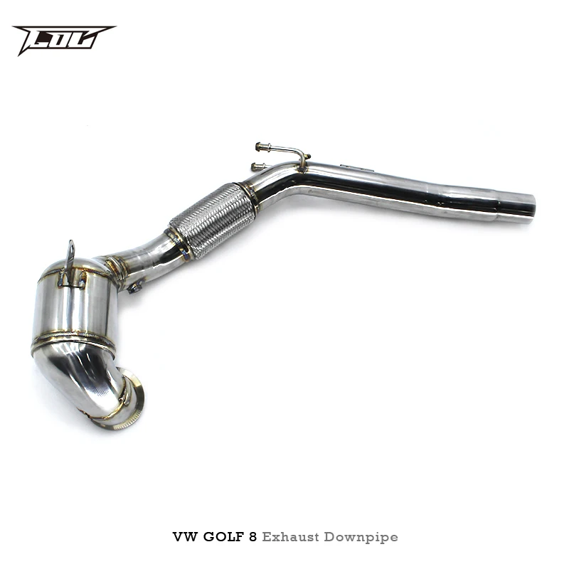 Head Section High flow Pipes Exhaust Pipes branch downpipe Exhaust Pipe with catalyst for VW GOLF VIII/8 2020-2023