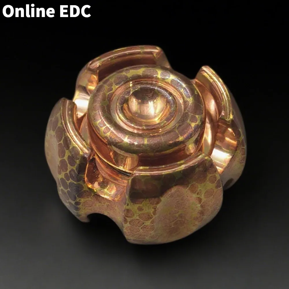 Giocattoli EDC usati LAUTIE Dragon Scale Mokume Fidget Spinner Giocattolo antistress Giocattoli Fidget per adulti Giroscopio