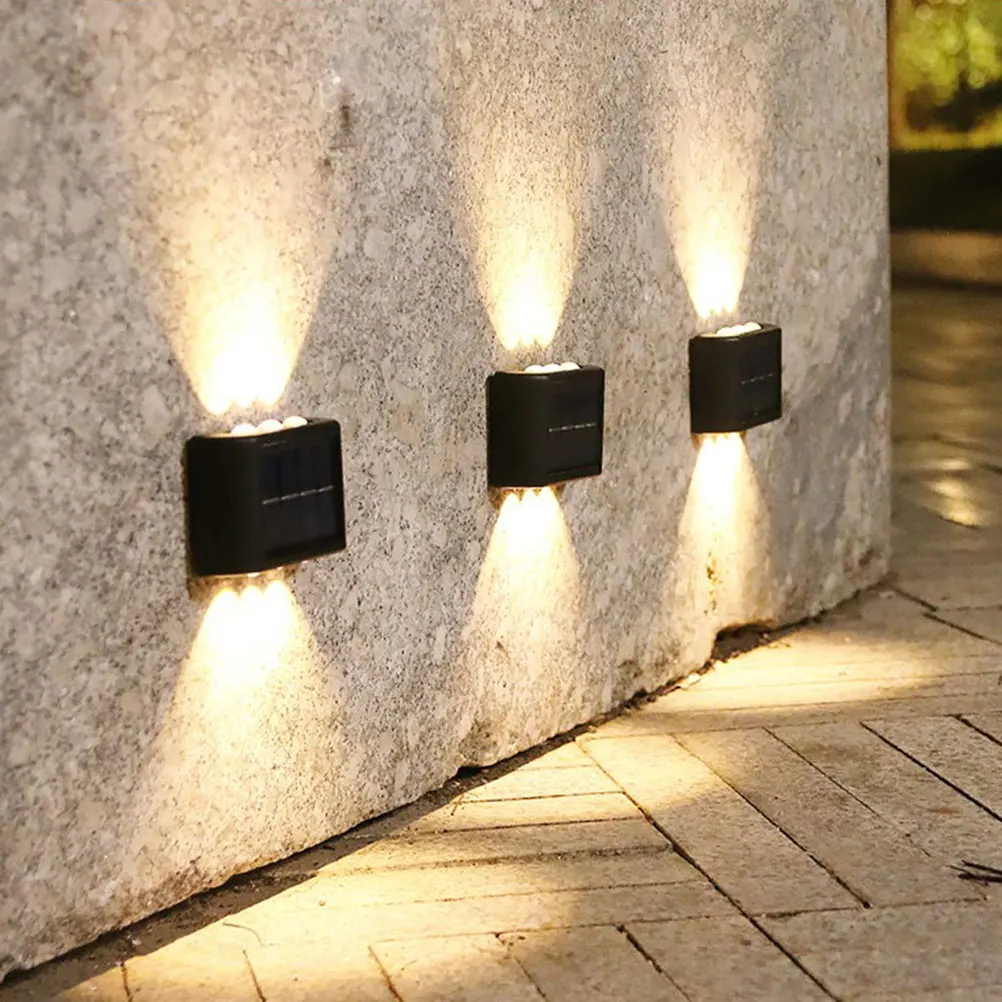 

Solar Wall Light Outdoor Waterproof House Lamp Post Decor Garden Automatic Night Solar Powered Lamp for Courtyard