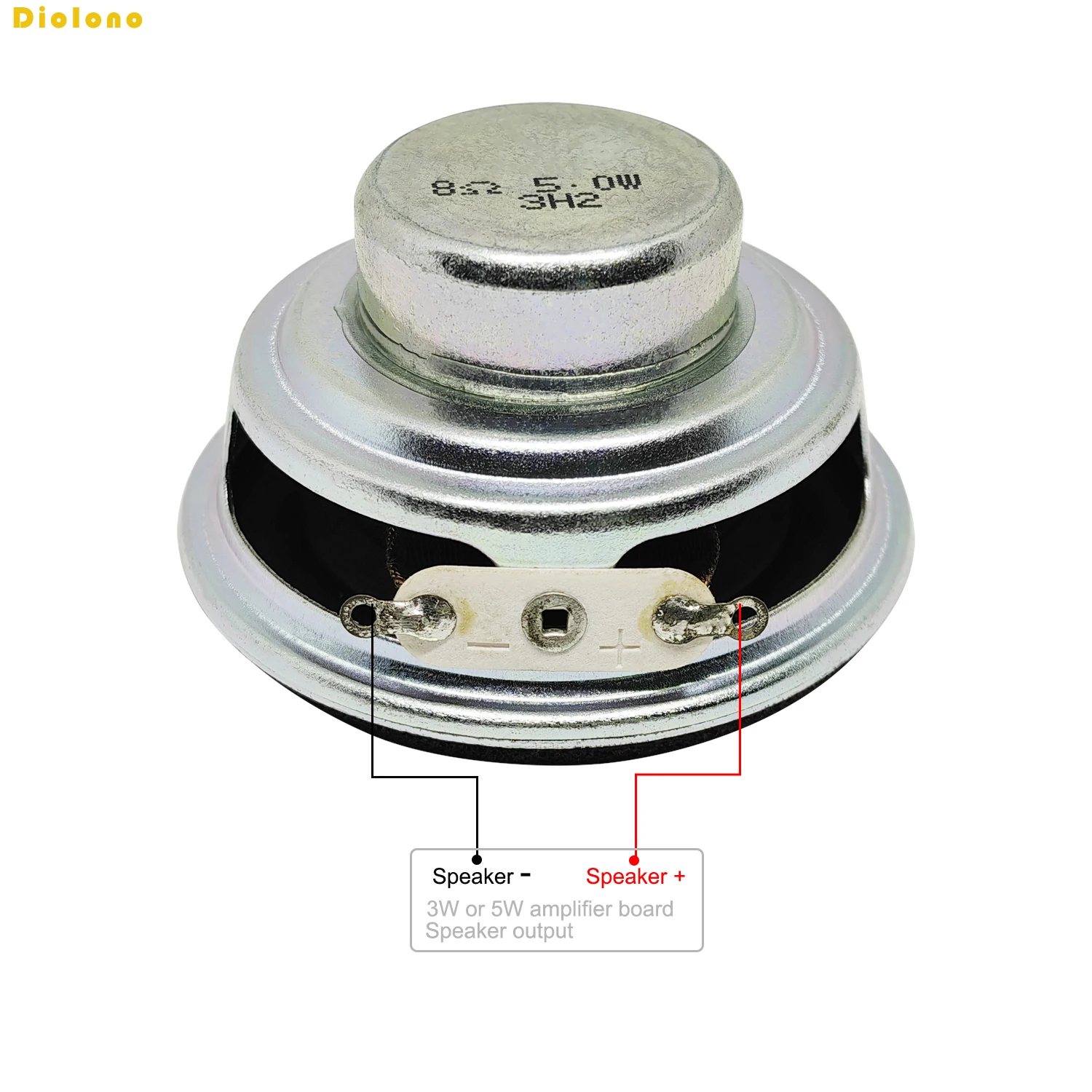 2pcs 8 Ohms 5W Loudspeaker 52mm 2Inch 25MM Internal Dual Magnetic Good bass For Bluetooth audio amplifier Wooden box Speaker