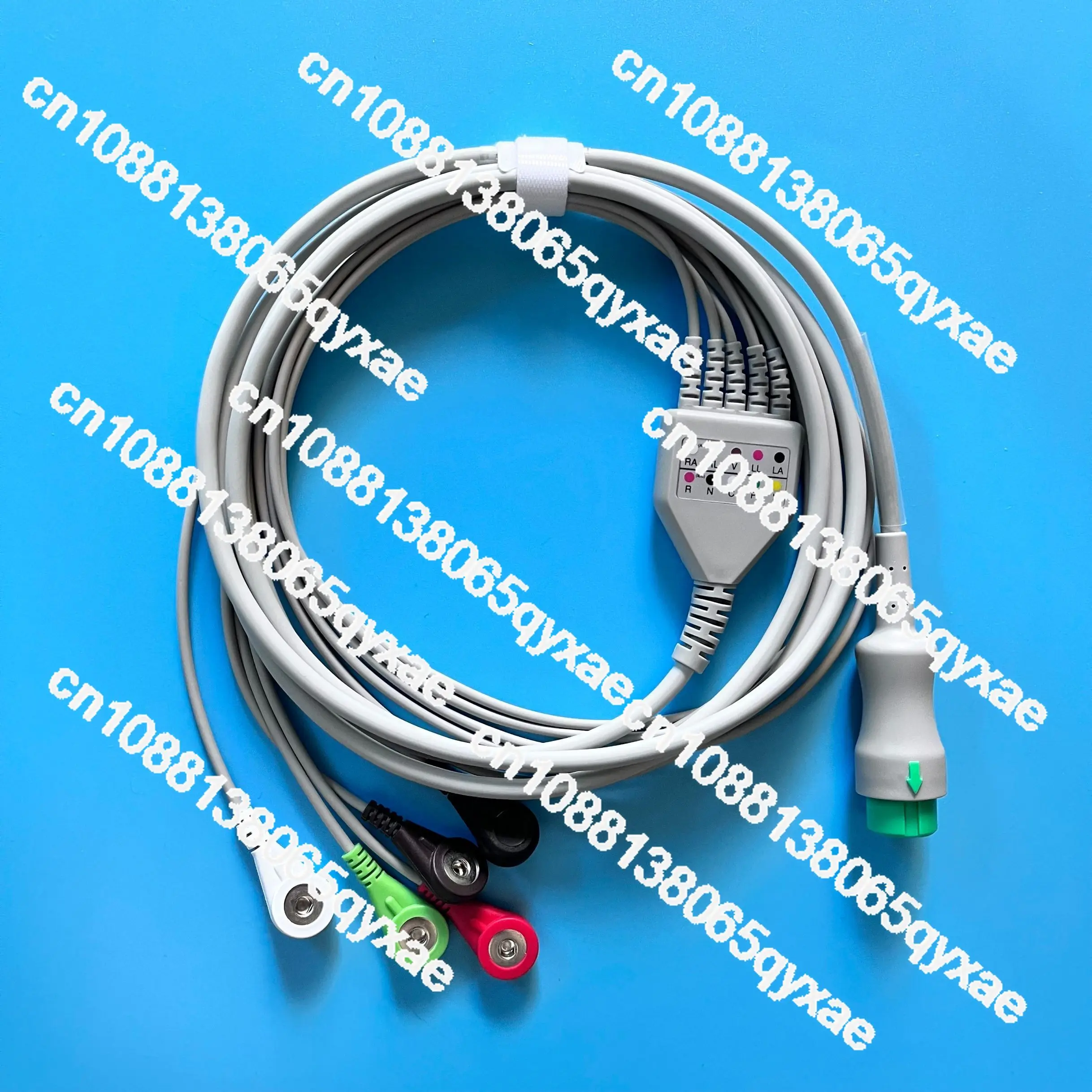 Compatible Mindray ECG Lead Wire T5 T6 T8 IPM IMEC ECG Lead Wire Integrated Five Leads 12 Pins