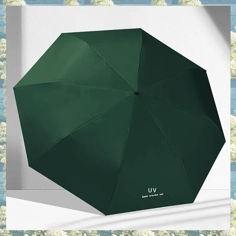 X17A 2025 NEW-Travel Umbrella Automatic Folding Rain Umbrella Three Fold Umbrella Thickened Black Glue Sunscreen Umbrella Paraso