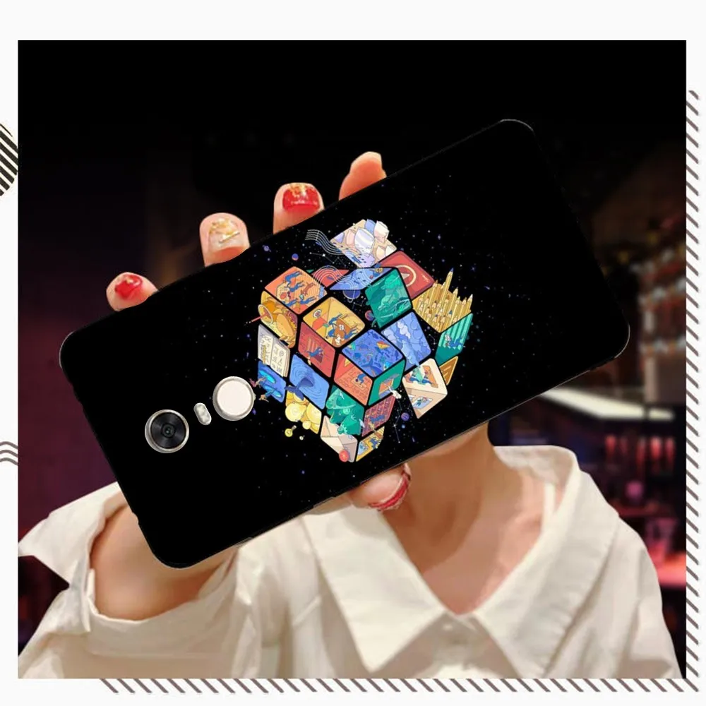 Funny-R-Rubiks-C-Cube Phone Case For Redmi 5 6 7 8 9 10 plus pro 6 7 8 9 A GO K20 K30 K40 pro plus F3 Fundas