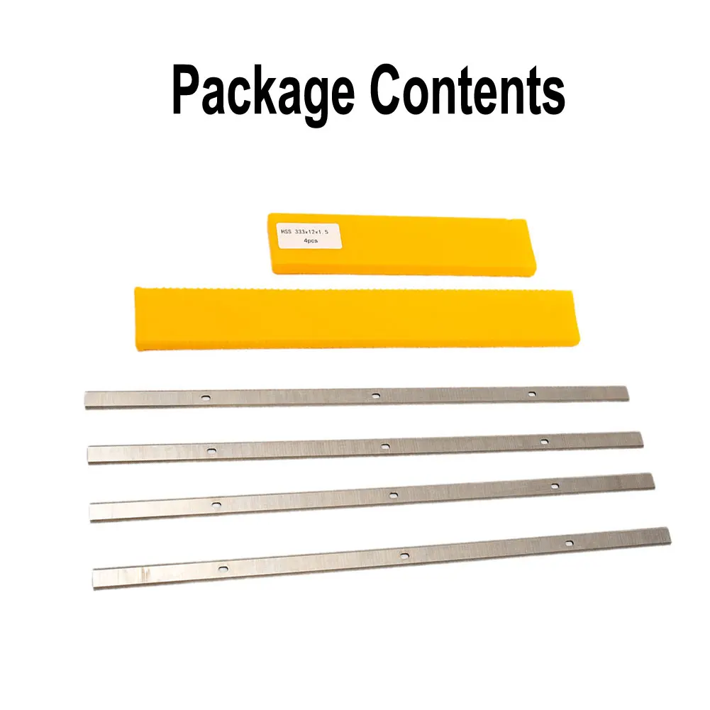 4 PCS Planer Blade HSS Set 13 Inch-1/2 Inch 4 Pcs/set 4* 4pcs/kit 4x Double Edge For Metabo DH330 DH316 Practical