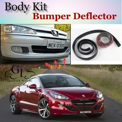 Bumper Lip Deflector Lips For Peugeot RCZ 2009~2015 Front Spoiler Skirt For TopGear Friends To Car Tuning View/ Body Kit / Strip