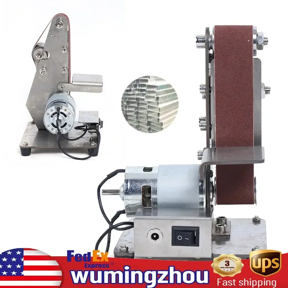

DIY Mini Belt Sander, Knife Apex Edge Sharpener and Polishing Grinding Machine with Belt for Precision Work