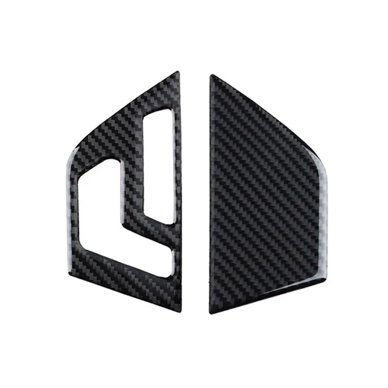 2Pcs Carbon Fiber Inner Door Panel Cover Trim Fit for Mercedes Benz C Class W204 2007-2013