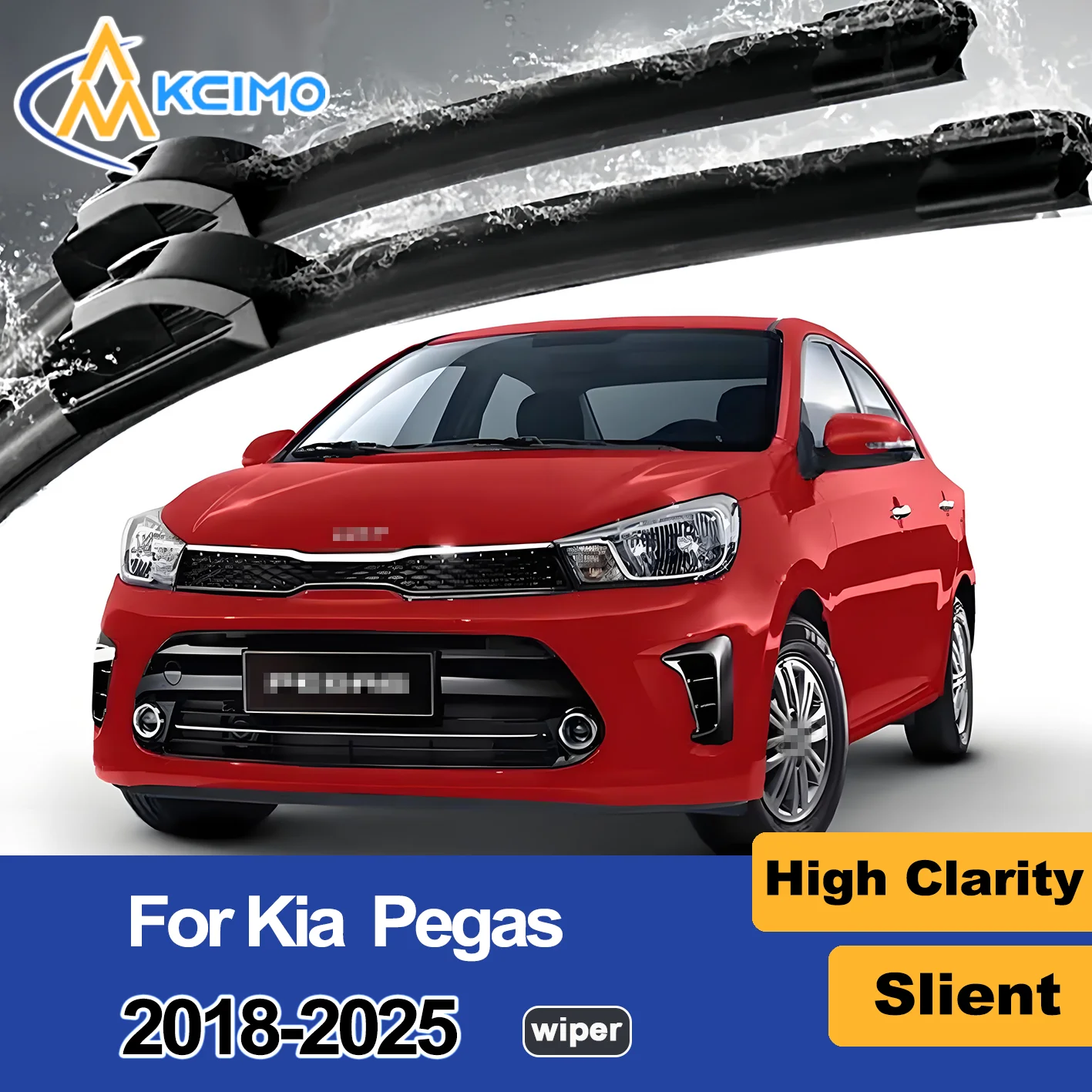 

2PCS New Front Wiper Blade for Kia Pegas AB 2018-2025 Kia Soluto Kia Sephia (taxi, Colombia) Front Windshield Accessories 2025