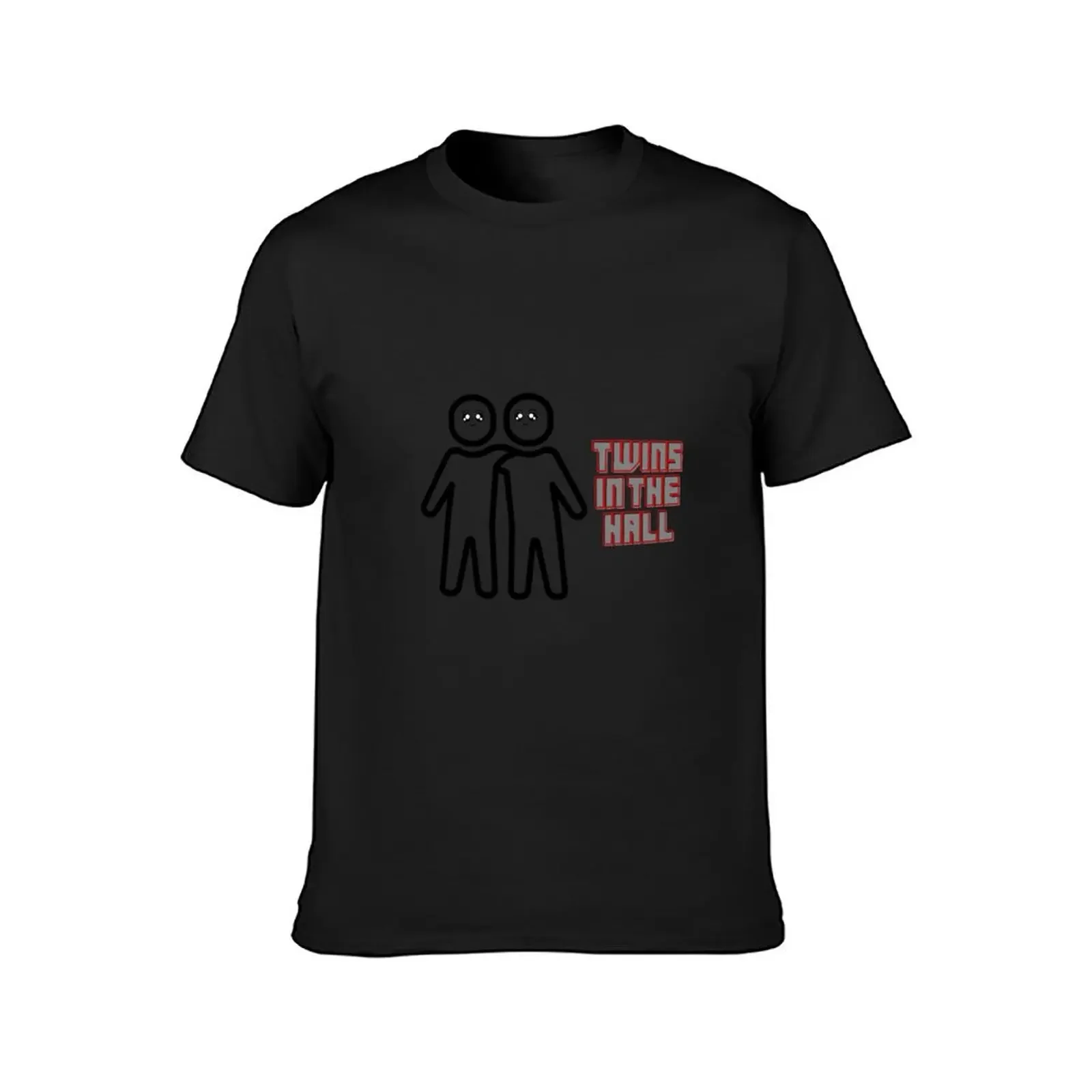 Twins in the hall T-Shirt anime stuff man t shirt man clothes shirts graphic plus size men clothing