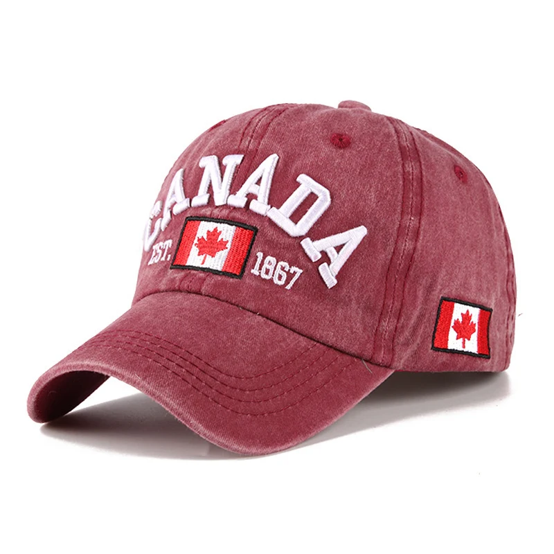 

CANADA baseball cap for men and women, made of pure cotton and versatile