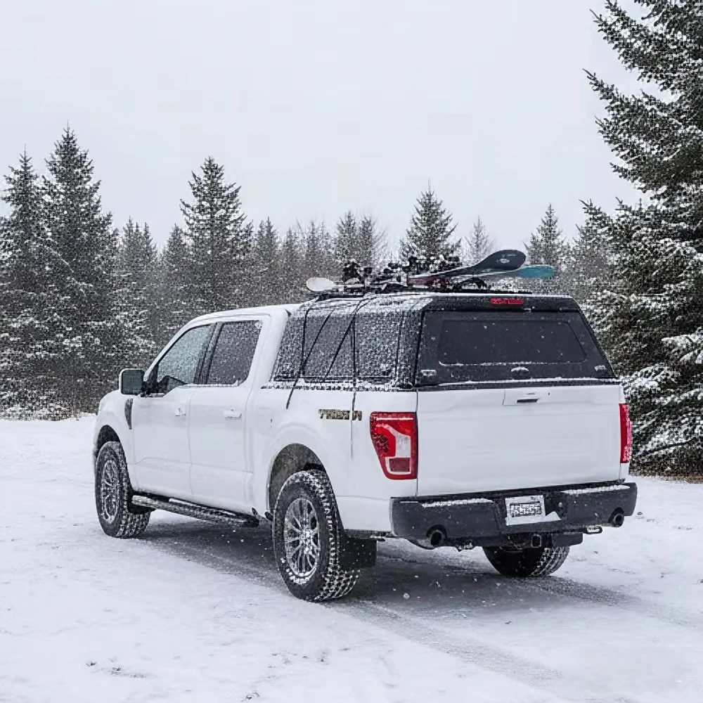 مظلة شاحنة بيك اب 4*4 - أغطية شاحنة ذات غطاء ألومنيوم خفيف الوزن لـ F150 5.5FT