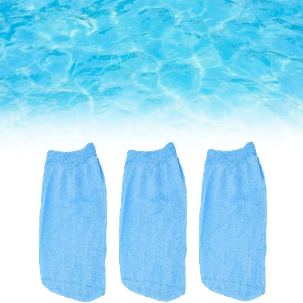 20pcs Premium Blue Pool Skimmer Socks Ultrafine Mesh Micro Filter Micro Filter Bags Pool Vacuum Cleaner Filter For Pool Cleaner