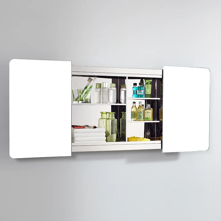 

Double Sliding Door Wall Mounted Bathroom Vanity Mirror Wall Mirror Cabinet