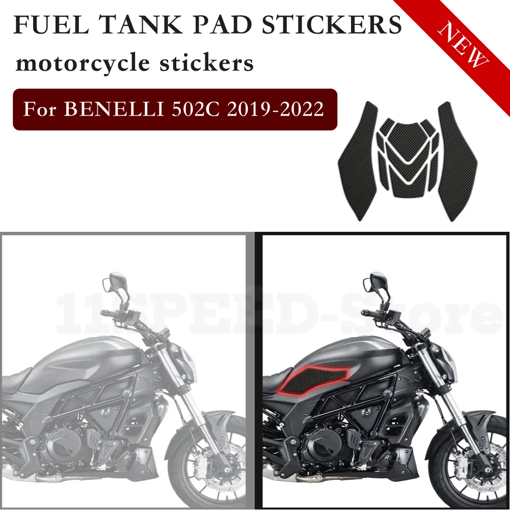 

For BENELLI 502C 502 C 2019 2020 2021 2022 Fuel Tank Pads Gas Knee Grip Traction Sticker Motorcycle Anti slip Protector