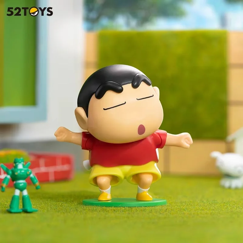 52toys Blind Box Crayon Shin Chan Dynamic Daily Life Series Surprise Mystery Box Collectible Figurines Desktop Ornaments Gift