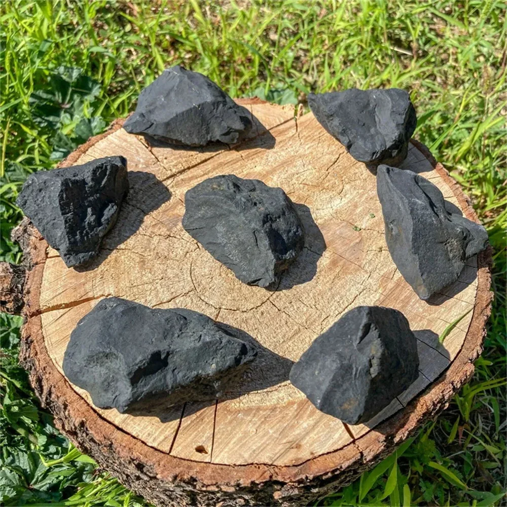 Natural Shungite Crystals Raw Healing Protection Stones Bulk Wicca Spiritual Reiki Root Chakra Gravel Ore