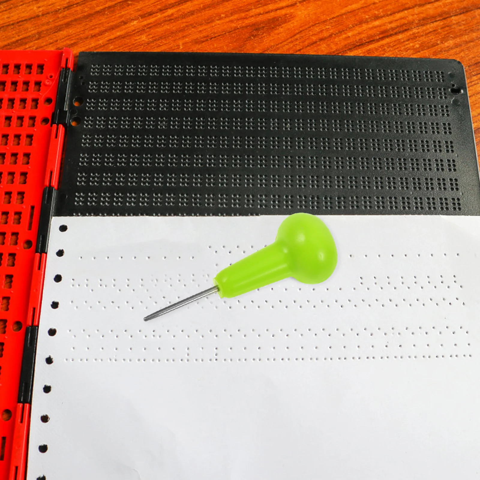 Braille Tablet Plate with Stylus Blinds Writing Fingerboard for Plastic Leaning