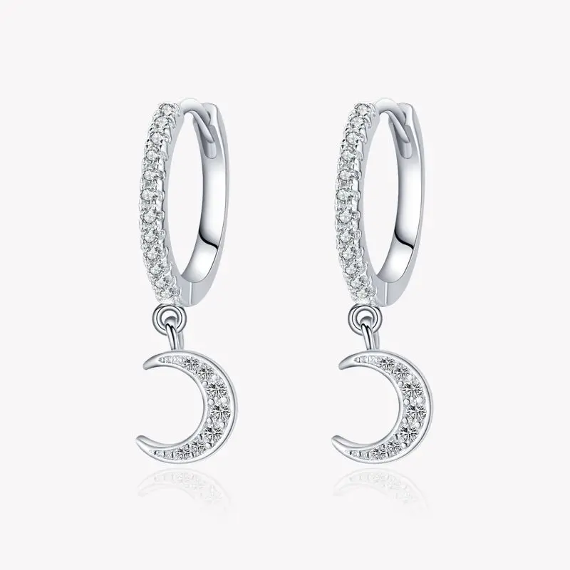 

Bulk Sterling Pendant Studs Bisuteria Al Por Mayor China 925 Silver Moon Earrings