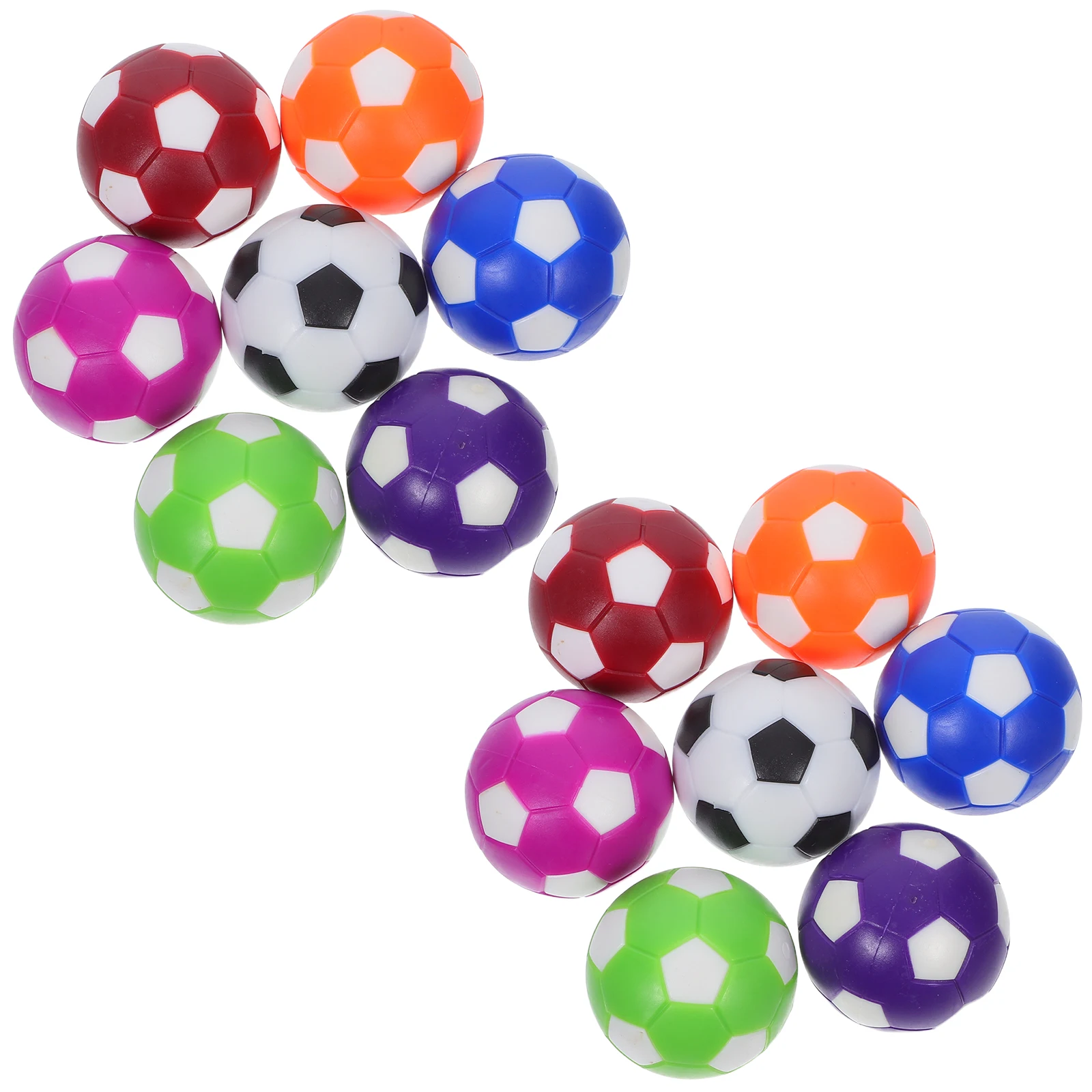 ลูกฟุตบอลโต๊ะฟุตบอล 14 ลูก สีสันสดใส ขนาด 36 มม. สำหรับเปลี่ยน ใช้งานได้ดี อุปกรณ์เสริมฟุตบอลโต๊ะ ลูกฟุตบอลโต๊ะ