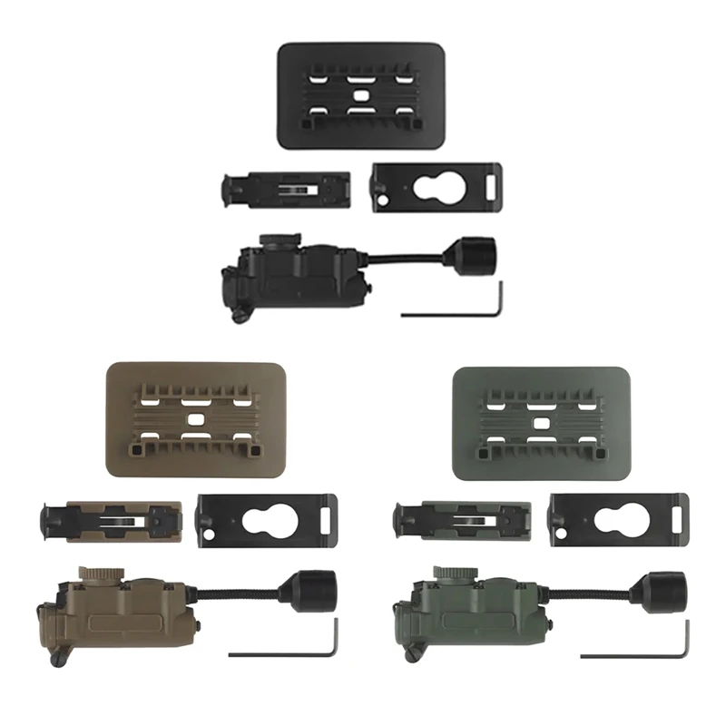 

Top-Helmet Lamp With IR And Flashlight Color Light Strobe Light Headphone IFF Auxiliary Light For Outdoor Sports