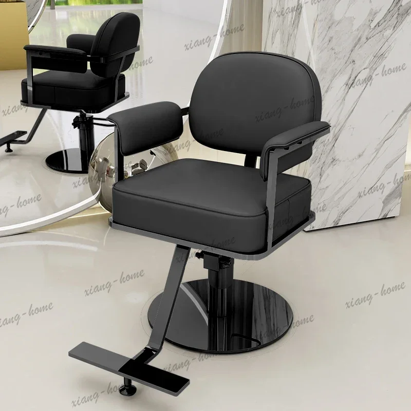 LJY Luxury Nordic Barber Chairs Classic Versatile Classic Trendy Salon Chairs Creative Aesthetic Bancos Con Ruedas Salon Furnitu
