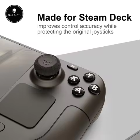 Skull &amp; Co. Skin, CQC and FPS Thumb Grips Joystick Cap Analog Stick Cover for Steam Deck/OLED and ROG Ally, Ally X