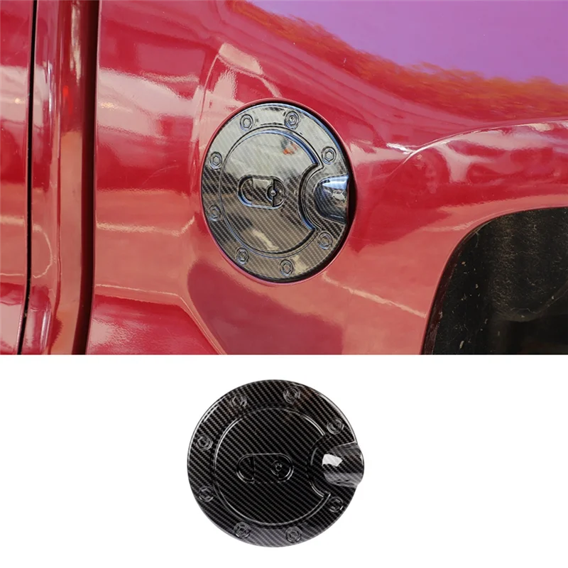 

Classy-1 PCS Gas Tank Cover Trim Car Accessories Carbon Fiber Pattern ABS For Chevy Silverado / GMC Sierra 2014-2018
