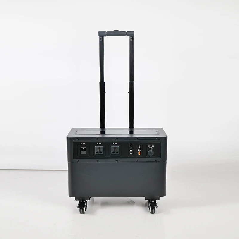 2000W Portable Power Station 2304WH Pull Rod Portable Power Battery 16 Series Iron Lithium 51.2v Sheet Metal Pull Rod