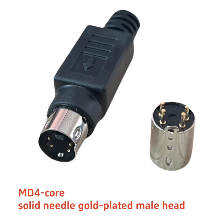 1PC DIY for Soldering Cables Mini DIN Connector S-Video Terminal 4/6 Pin With Plastic Handle Adapter Socket