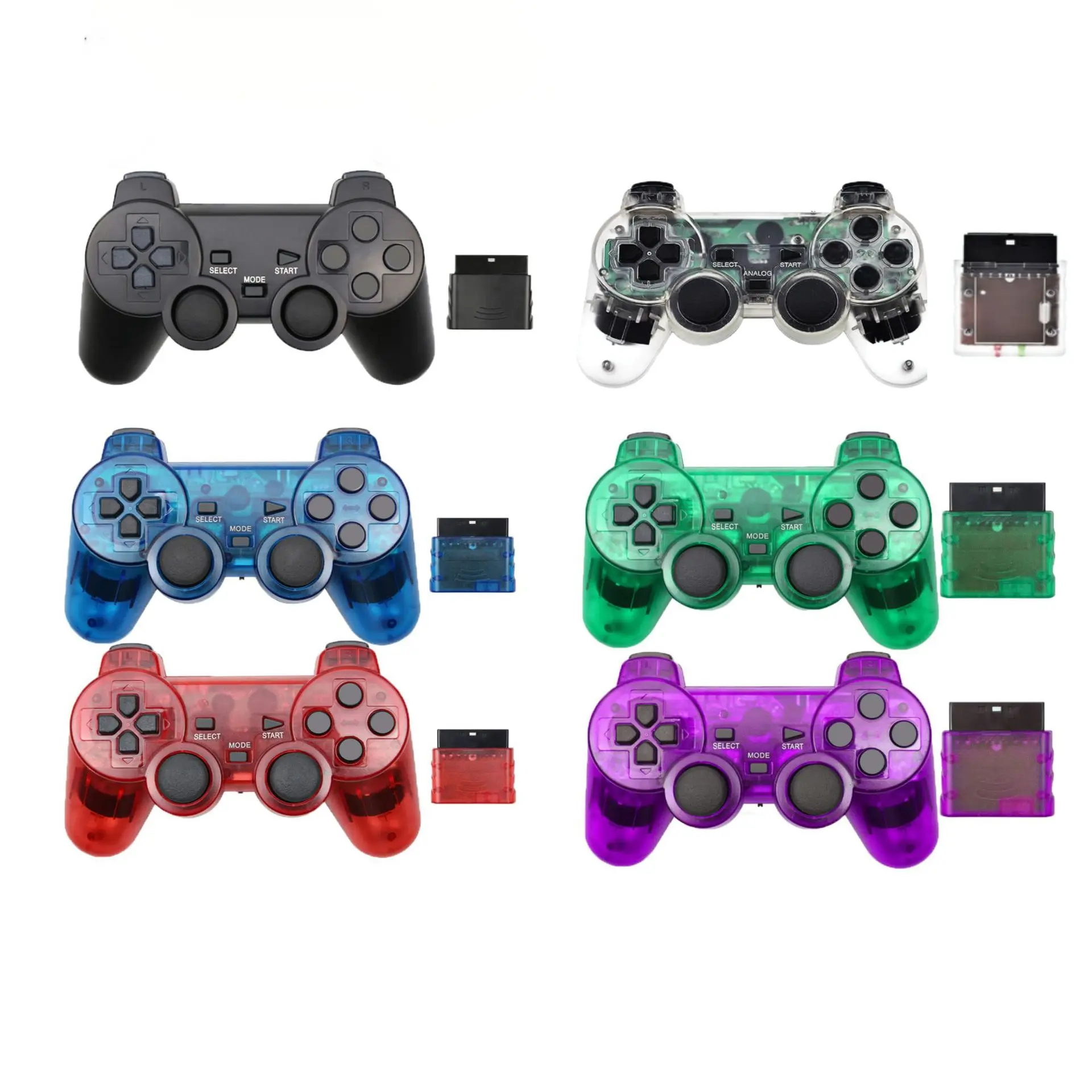 controle-sem-fio-transparente-para-jogos-para-sony-ps2-24g-joystick-com-vibracao-controlador-bluetooth-para-playstation-2-joypad