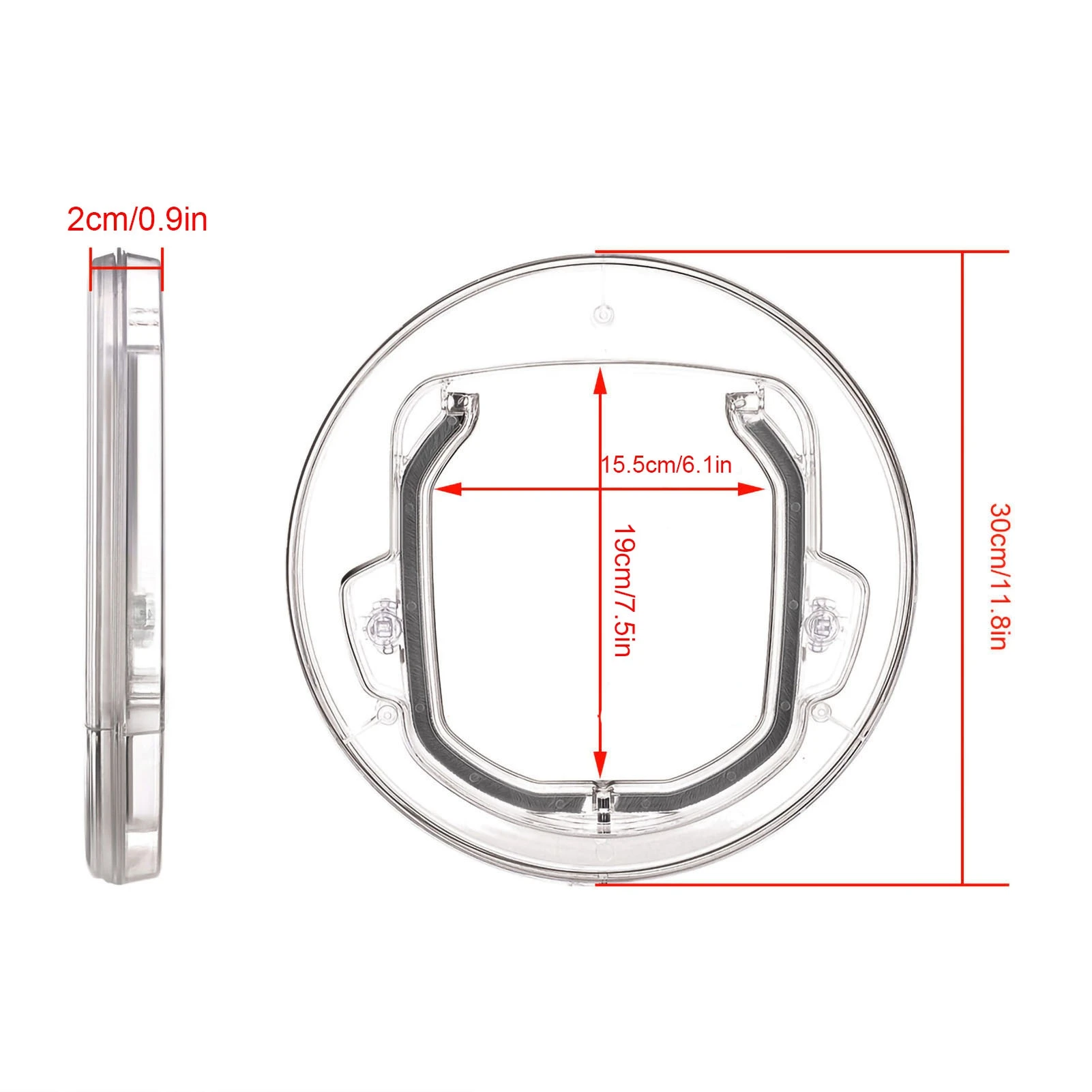 Cat Flap Door 4 Way Locking Cat Doors YOUTHINK Small Pet Door For Cats Small Dogs Puppy