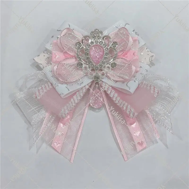 

Original Handmade Lolita Bow Cosplay Costume Tie Brooch Shirt Suit Collar Flower Anime Support Stick Bowkont Accessories Jewelry
