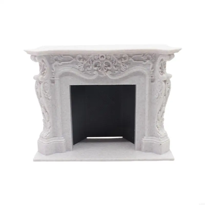 23GD Fireplaces 1:12 Realistic Fireplaces Model Mantel Decorative Pretend Play