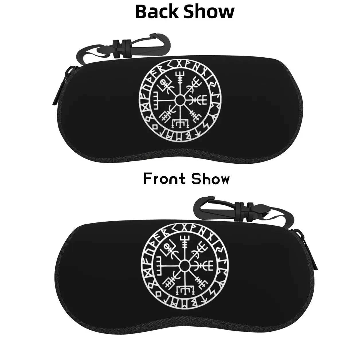 

Vegvisir Viking Compass Shell Glasses Case Protective Sunglasses Box Women Men Soft Eyeglass Bag Pouch