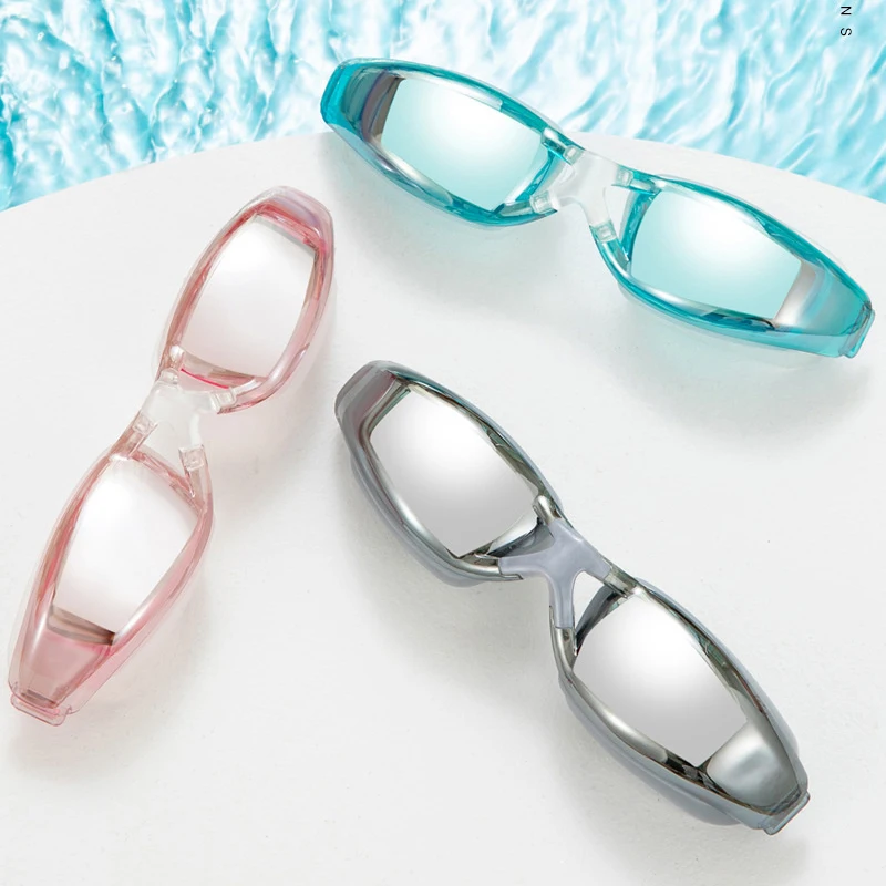 Unisex Swimming Goggles Anti Fog Case Eyewear Underwater Women Adjustable Strap Wide Eyewear Professional