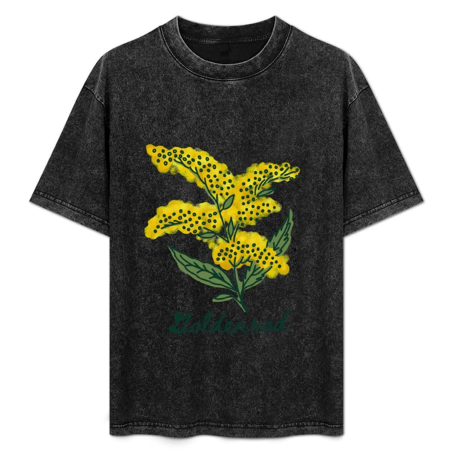 Goldenrod T-Shirt summer top oversizeds man t shirt vintage anime shirt mens graphic t-shirts hip hop