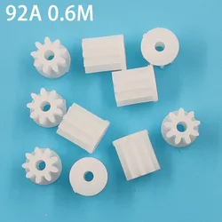 9T 0.6M Plastic Motor Gear 9 Teeth OD=6.6mm DIY Toy Model Parts 92A Shoulder