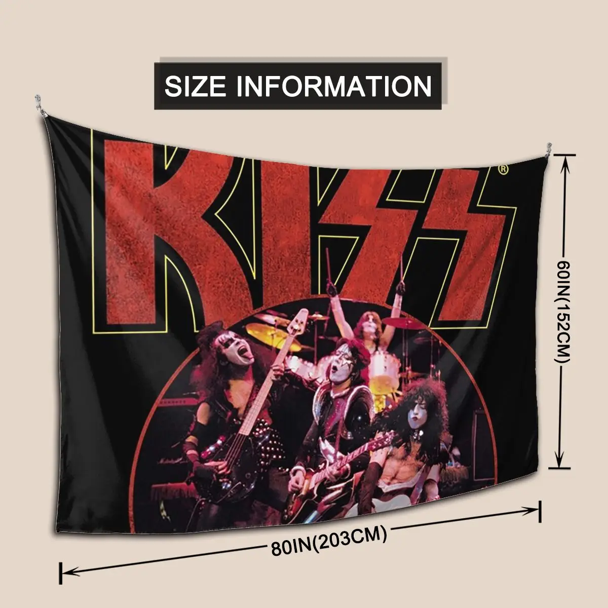 قبلة الفرقة نسيج الديكور الفن المفروشات الجمالية لغرفة المعيشة غرفة نوم المنزل جدار القماش الجدار الشنق #3